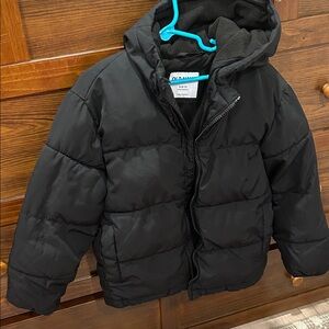 Old Navy Black Kids Puffer Jacket with Hood